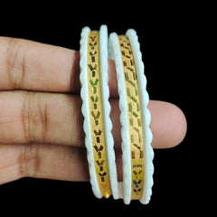 GSB22K- (SIZE:25) WGT: 1.660 GM APPROX HUID HALLMARK 22KT GOLD SAKHA BADHANO BANGLES 1 PAIR DESIGN FOR REGULAR USE.