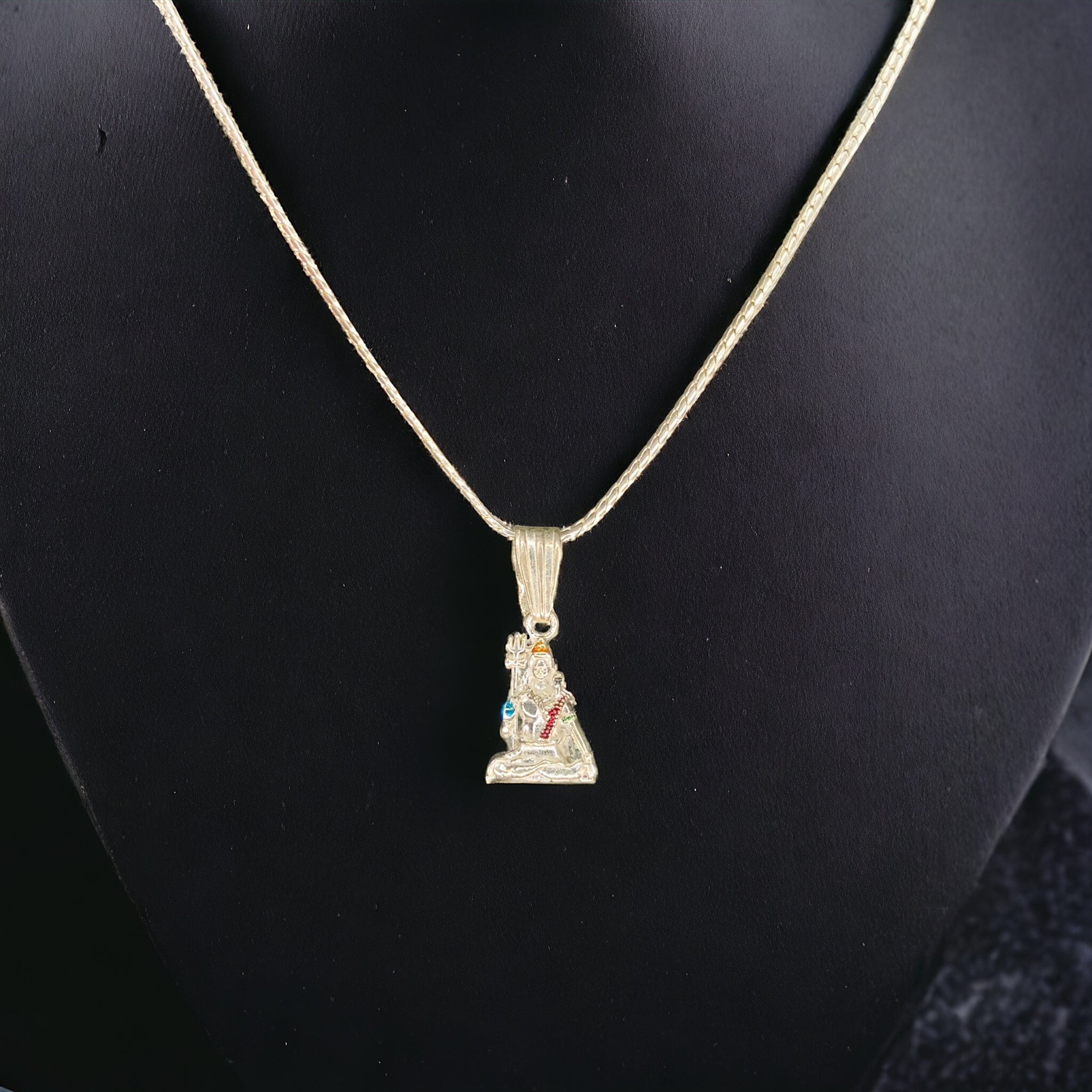 (SLPL) RAJLAXMI 625 SILVER LOCKET PENDANT (MAHADEV PENDANT) 1 PIECE WITHOUT CHAIN FOR MEN, WOMEN & BABY(SOLD BY MRP).