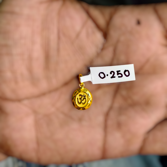 (GLKD) LOCKET WGT: 0.250 GM APPROX KDM GOLD LOCKET 1 PIECE (50 TONCH) WITH ADJUSTABLE TASSEL FOR GIFTING PURPOSE (CHAIN NOT INCLUDED).