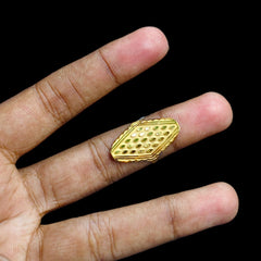 LADIES RING- (SIZE: 16) WGT: 0.690 GM APPROX BIS CERTIFIED HUID HALLMARK 9KT GOLD FINGER RING FOR WOMEN 1 PIECE(GUSZBV)