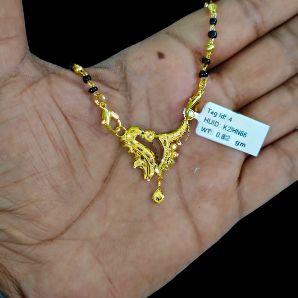 GOLD PENDANT- WGT: 0.820 GM APPROX 22KT HUID HALLMARK GOLD PENDANT MANGALSUTRA 1 PIECE WITH TASSEL.