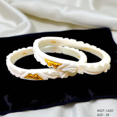 GSB22K- (SIZE: 28) WGT: 1.420 GM APPROX HUID HALLMARK 22KT GOLD SAKHA BADHANO BANGLES 1 PAIR DESIGN FOR REGULAR USE.