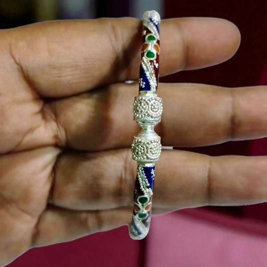 RAJLAXMI (SIZE 26) HALLMARK 925 SILVER BALA (MANIPUR DESIGN) APPROX WGT: 13.100 GM (1 PIECE) FOR REGULAR USE FOR WOMEN.