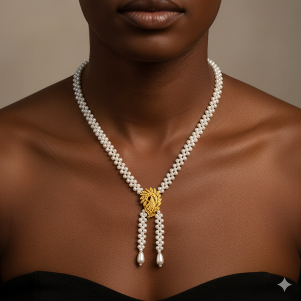 GOLD MOTI HAR -WHA6TG (GMP22) BIS CERTIFIED WGT: 1.450 GM APPROX HUID HALLMARK 916 22KT GOLD TIE CHAIN 1 PIECE FOR YOUR BEAUTIFUL WIFE.