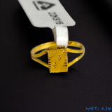 (GBJ) TRJ WGT: 0.310 GM APPROX 22KT HUID HALLMARK GOLD BABY FINGER RING 1 PIECE FOR RICE CEREMONY & BIRTHDAY.