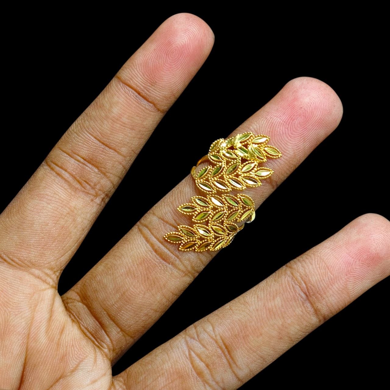 LADIES RING- (SIZE: 16) WGT: 1.830 GM APPROX BIS CERTIFIED HUID HALLMARK 9KT GOLD FINGER RING FOR WOMEN 1 PIECE