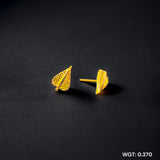 (GPT) RAJLAXMI WGT: 0.370 GM APPROX HUID HALLMARK 916 22KT GOLD EAR TOPS STUD 1 PAIR FOR REGULAR USE.