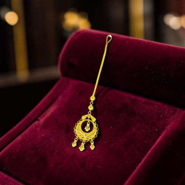 GOLD TICKLY- (K2MP82)-(WGT: 2.050 GM APPROX) BIS CERTIFIED HUID HALLMARK 916 22KT GOLD TICKLY (MANGTIKA) 1 PIECE FOR MARRIAGE.
