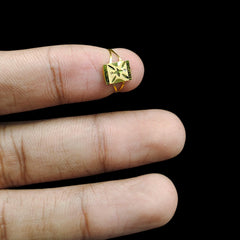 BABY JEWELLERY- TRJ WGT: 0.180 GM APPROX 375 9KT HUID HALLMARK GOLD BABY FINGER RING 1 PIECE FOR RICE CEREMONY & BIRTHDAY.(H4PPZ8)