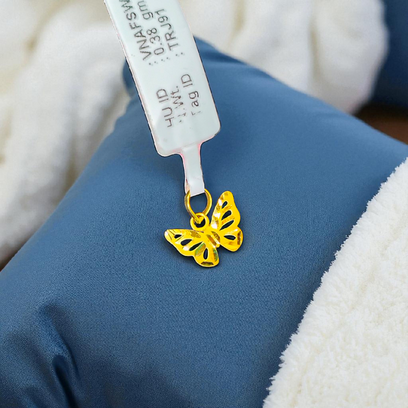 (GL22) LOCKET WGT: 0.380 GM APPROX BIS CERTIFIED HUID HALLMARK 916 22KT GOLD LOCKET 1 PIECE FOR UNISEX. (CHAIN NOT INCLUDED).