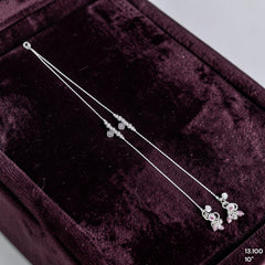 SILVER PAYEL- (A29) (WGT: 13.100 GM APPROX) 625 SILVER PAYEL (ANKLET) 1 PAIR LENGTH: 10