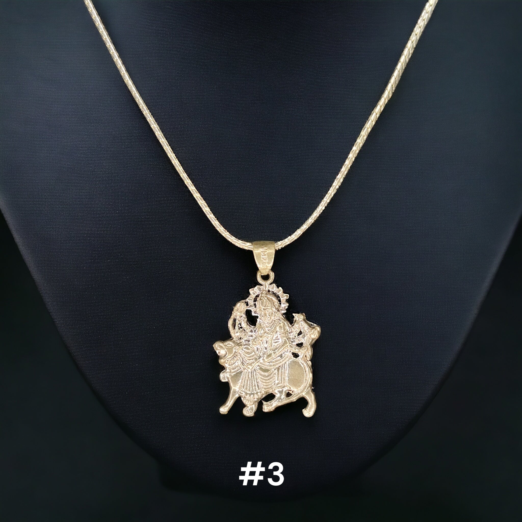 (SLPL) RAJLAXMI 625 SILVER LOCKET PENDANT (JAI MATA DI PENDANT) 1 PIECE WITHOUT CHAIN FOR MEN, WOMEN & BABY(SOLD BY MRP).