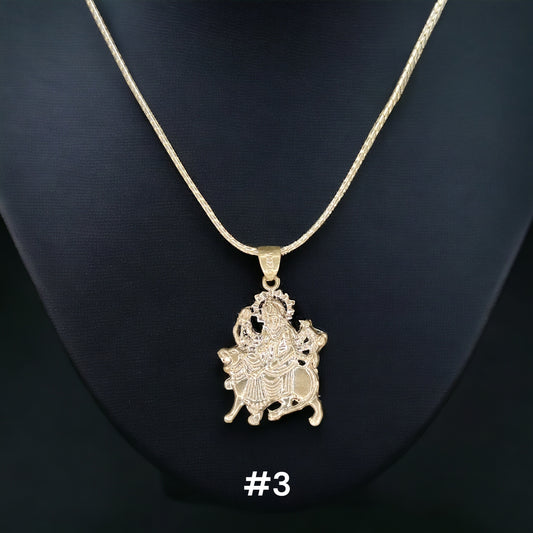 (SPL) RAJLAXMI 625 SILVER LOCKET PENDANT (JAI MATA DI PENDANT) 1 PIECE WITHOUT CHAIN FOR MEN, WOMEN & BABY(SOLD BY MRP).