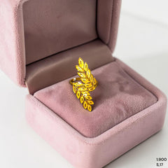 LADIES RING- (KETJ2X)-(SIZE: 17 ) WGT: 1.900 GM APPROX BIS CERTIFIED HUID HALLMARK 916 22KT GOLD RING FOR WOMEN 1 PIECE.