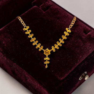 GOLD NECKLACE- (T3EJJW)-(WGT: 1.759 GM APPROX) BIS CERTIFIED HUID HALLMARK 375 9KT GOLD NECKLACE 1 PIECE FOR WOMEN WITH FREE ADJUSTABLE TASSEL.