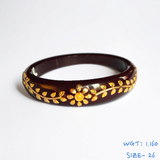 (SIZE- 26) COFFEE COLOUR 18KT HALLMARK GOLD BRACELET POLA 1 PIECE FOR MARRIED WOMEN (REGULAR USE) APPROX WGT: 1.160 GM