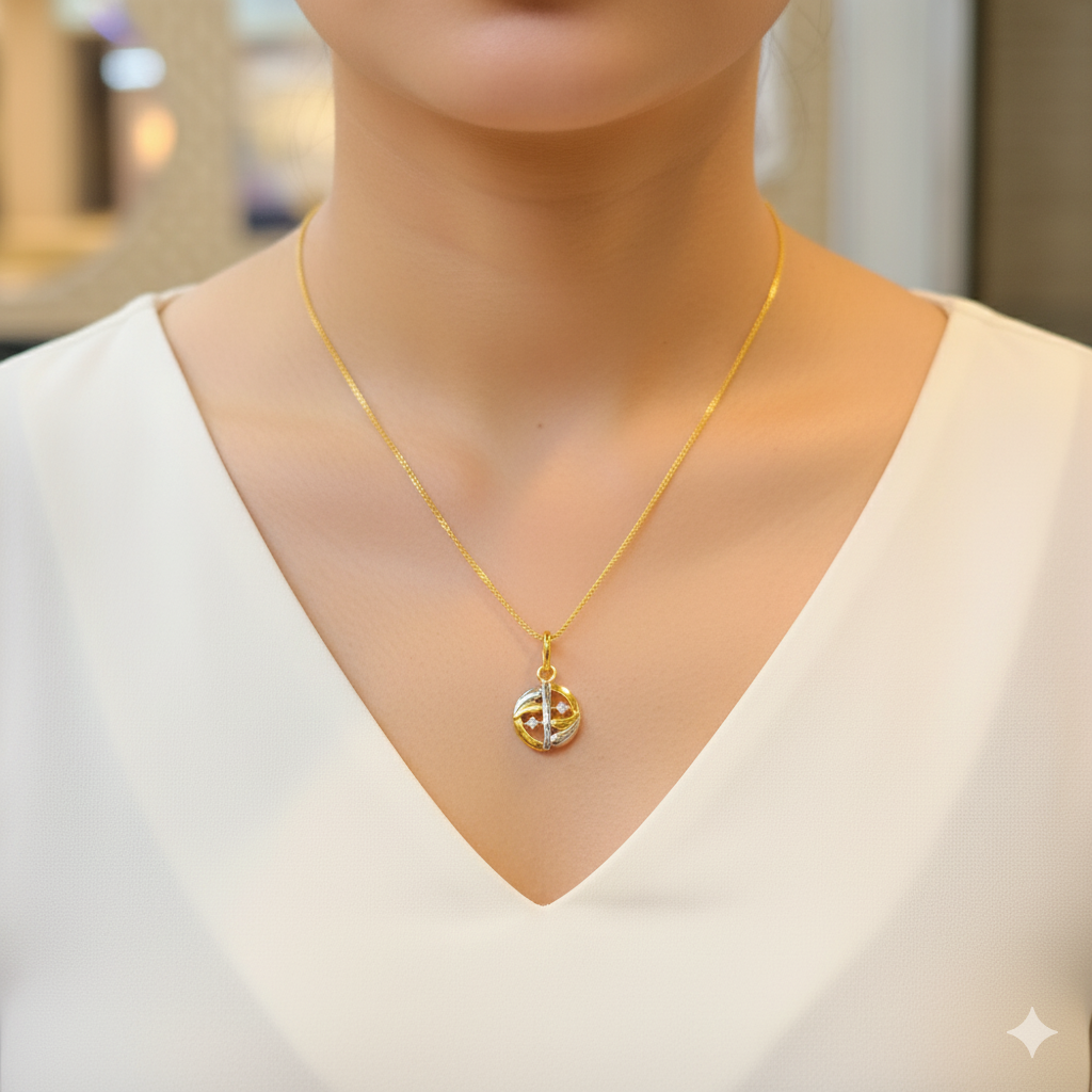 (GLC9) TRJ WGT: 0.570 GM APPROX BIS CERTIFIED HUID HALLMARK 9KT GOLD LOCKET FOR WOMEN 1 PIECE  FOR REGULAR USE CHAIN NOT INCLUDED.