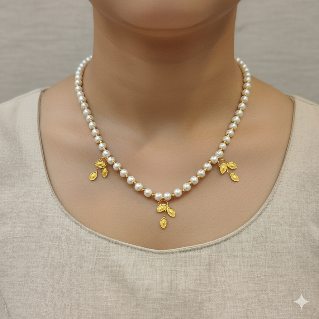 (GSH9) TRJ WGT: 0.600 GM APPROX BIS CERTIFIED HUID HALLMARK 9KT GOLD SELIHAR FOR WOMEN 1 PIECE FOR REGULAR USE.