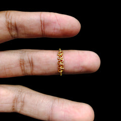LADIES RING- (SIZE: 17) WGT: 0.960 GM APPROX 14KT HALLMARK GOLD RING FOR WOMEN 1 PIECE.
