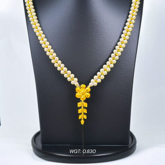 (GMP22) BIS CERTIFIED WGT: 0.830 GM APPROX HUID HALLMARK 916 22KT GOLD MOTI PENDANT 1 PIECE FOR YOUR BEAUTIFUL WIFE.