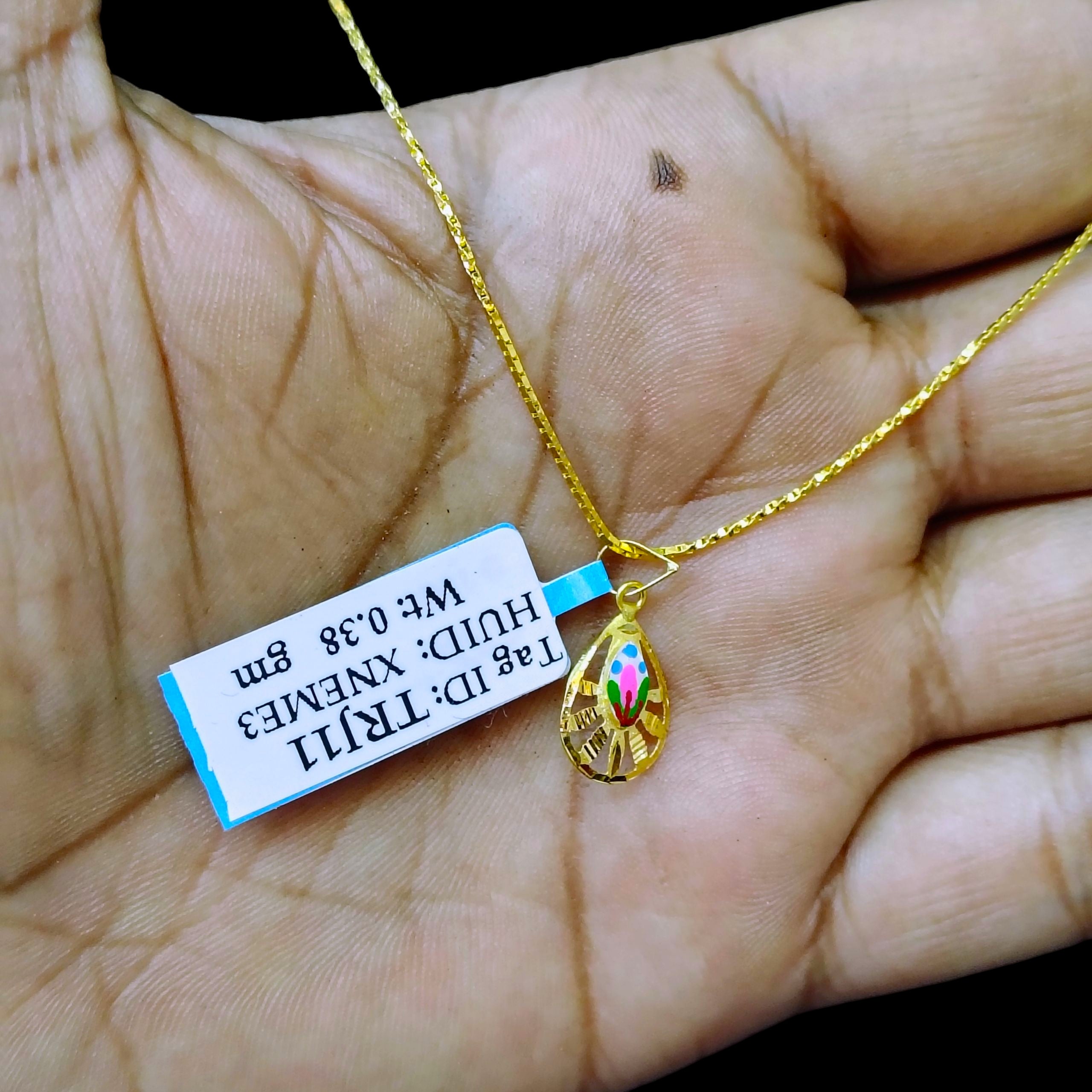 (GLP22) LOCKET WGT: 0.380 GM APPROX BIS CERTIFIED HUID HALLMARK 916 22KT GOLD LOCKET 1 PIECE FOR UNISEX (CHAIN NOT INCLUDED).