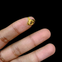 BABY JEWELLERY- TRJ (51RMGW) (WGT: 0.230 GM APPROX) 375 9KT HUID HALLMARK GOLD BABY FINGER RING 1 PIECE FOR RICE CEREMONY & BIRTHDAY.