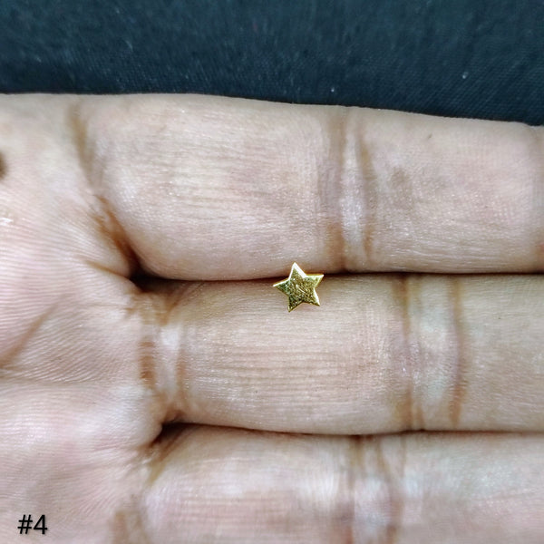 STUD EARRING BOYS- WGT: 0.160 GM APPROX BIS CERTIFIED HUID HALLMARK 9KT GOLD STUD EARRINGS FOR MEN (SINGLE PIECE) FOR REGULAR USE.