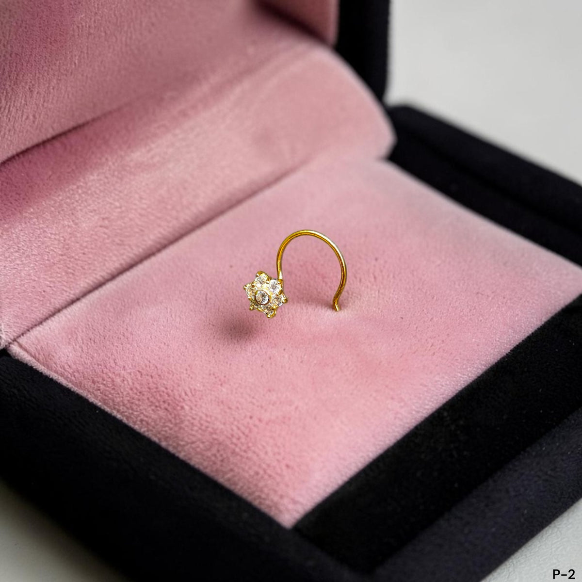 GOLD NOSEPIN- (WGT: 0.230 GM APPROX) BIS CERTIFIED HUID HALLMARK 375 9KT GOLD NOSEPIN 1 PIECE FOR WOMEN (FOR REGULAR USE). SOLD ON MRP.