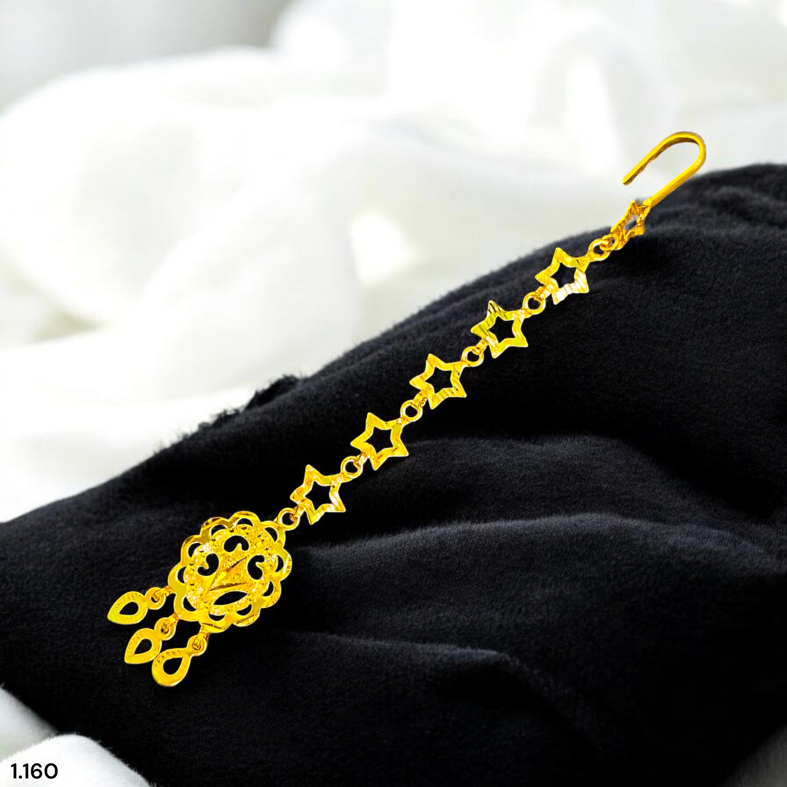 GOLD TICKLY- BIS CERTIFIED WGT: 1.160 GM APPROX HUID HALLMARK 375 9KT GOLD TICKLY (MANGTIKA) 1 PIECE FOR MARRIAGE.