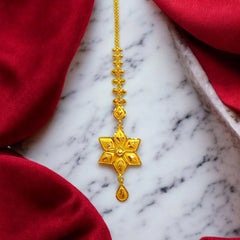 BIS CERTIFIED WGT: 2.470 GM APPROX HUID HALLMARK 916 22KT GOLD TICKLY (MANGTIKA) 1 PIECE FOR MARRIAGE.