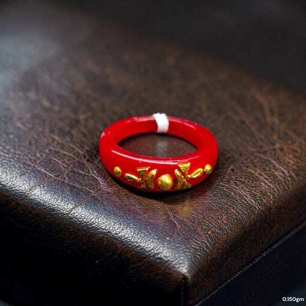 POLA RING-SIZE 11 (WGT: 0.150 GM APPROX) CERTIFIED BIS HALLMARK 916 22KT GOLD POLA RING 1 PIECE (BEST FOR DAILY WEAR OR GIFTING YOUR LOVE ONE).