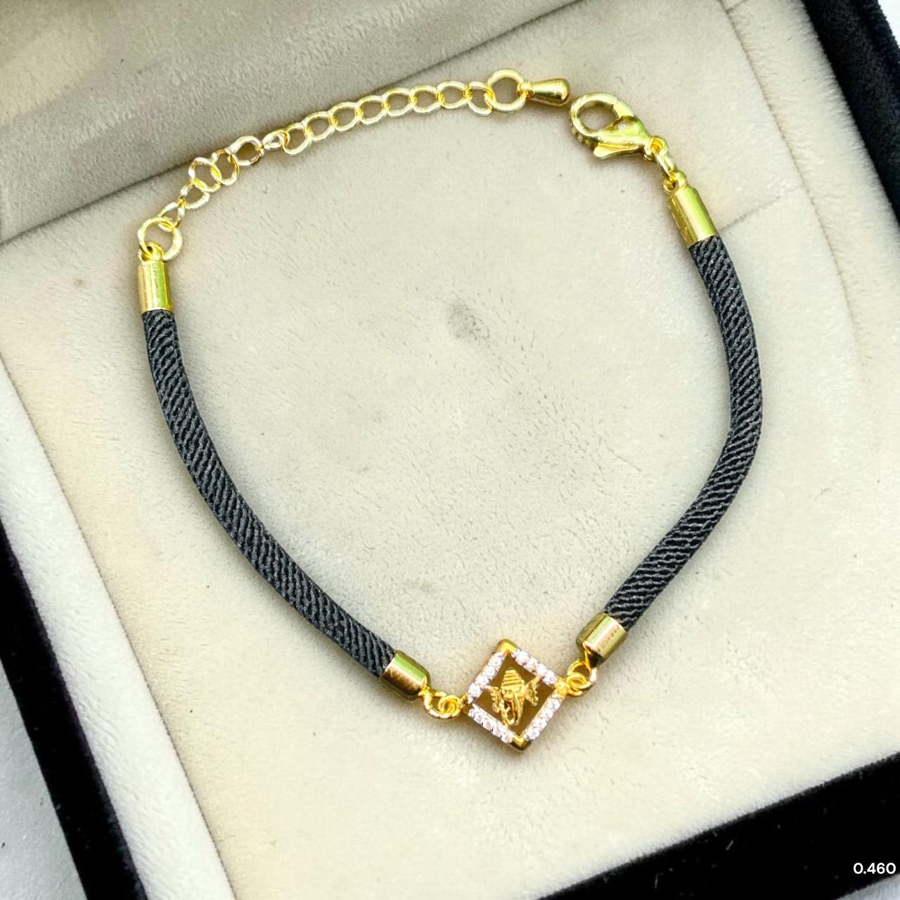 RAKHI- (WGT: 0.460 GM APPROX) BIS CERTIFIED HUID HALLMARK 375 9KT GOLD RAKHI FOR YOUR BELOVED BROTHER (ADJUSTABLE SIZE).