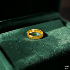 LADIES RING- (ESZHZS)-(SIZE: 22 ) WGT: 1.020 GM APPROX BIS CERTIFIED HUID HALLMARK 9KT GOLD THUMB RING FOR UNISEX 1 PIECE.