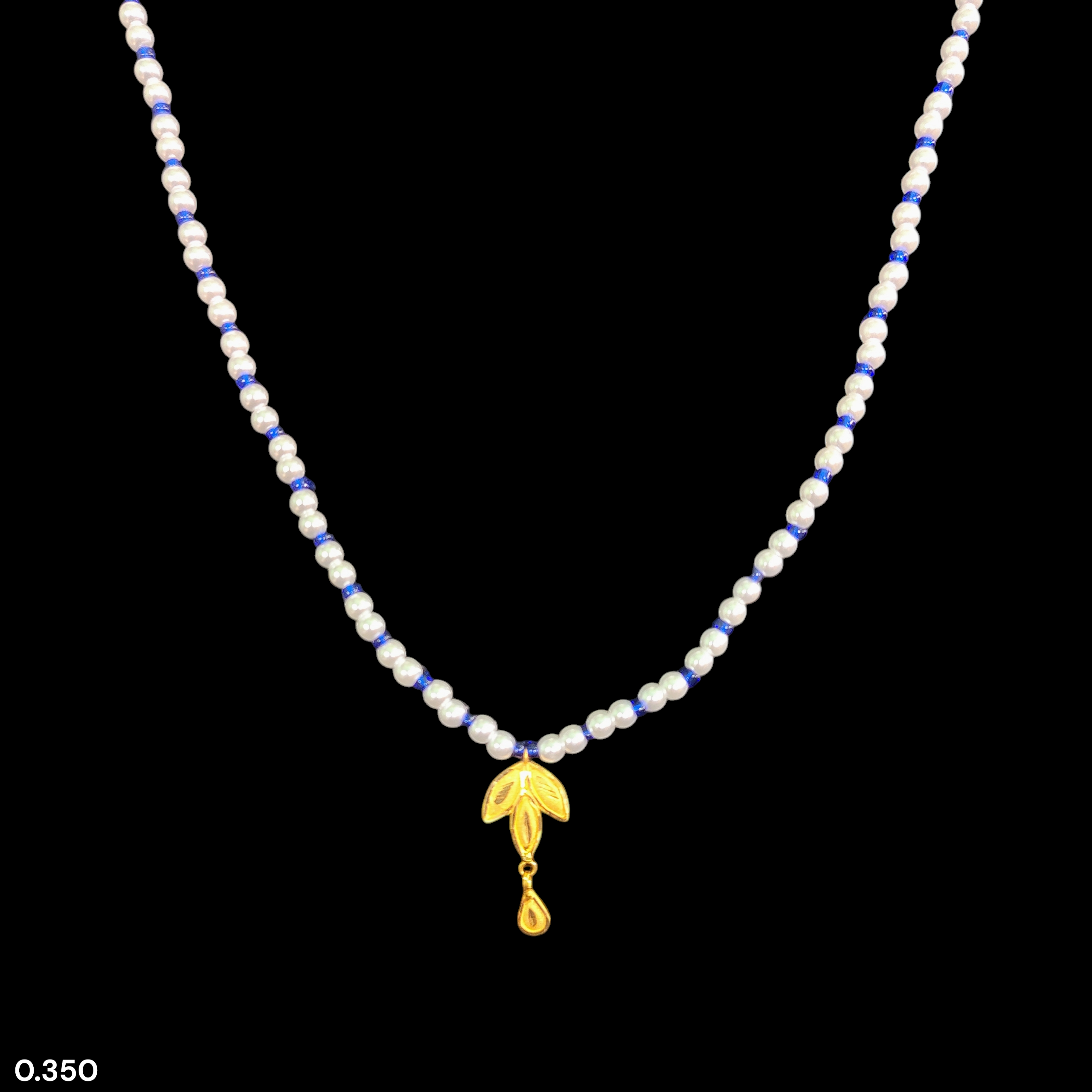 GOLD LOCKET- WGT: 0.350 GM APPROX BIS CERTIFIED HUID HALLMARK 22KT GOLD MOTI LOCKET 1 PIECE FOR WOMEN (WITH PUTI CHAIN).