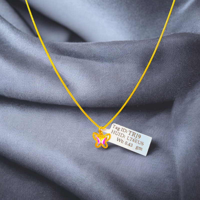 GOLD LOCKET WGT: 0.430 GM APPROX BIS CERTIFIED HUID HALLMARK 916 22KT GOLD LOCKET 1 PIECE FOR UNISEX. (CHAIN NOT INCLUDED).