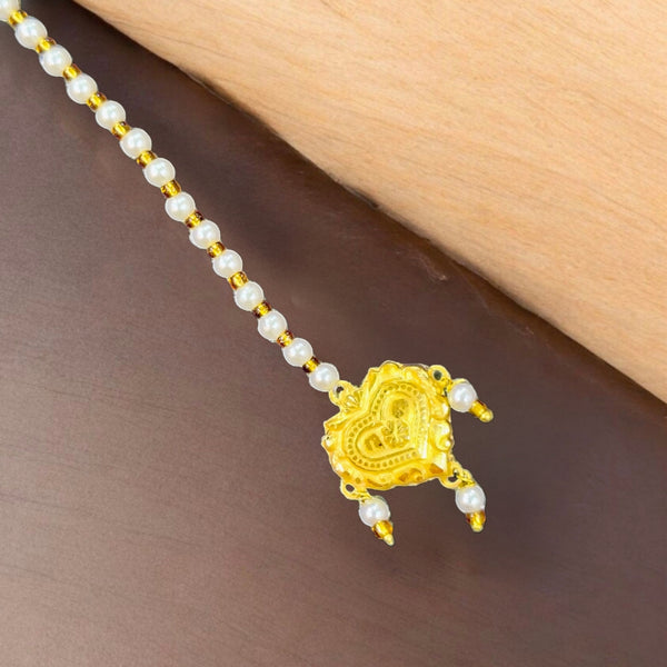 STAR LOVE DESIGN (WGT: 0.260 GM APPROX) KDM GOLD (MANGTIKA) MOTI TICKLY 1 PIECE (50 TONCH) BEST FOR GIFT IN MARRIAGE.