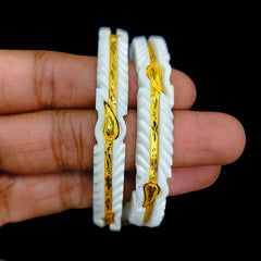GSB9K- (U73LYY)-(P8SDVZ) (SIZE:24) (WGT: 1.570 GM APPROX) BIS CERTIFIED HUID HALLMARK 375 9KT GOLD SAKHA BADHANO 1 PAIR FOR WOMEN (CHILA PATH DESIGN) NOT FOR REGULAR USE.
