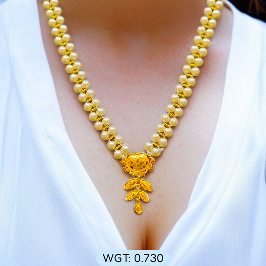 BIS CERTIFIED WGT: 0.730 GM APPROX HUID HALLMARK 916 22KT GOLD MOTI PENDANT 1 PIECE FOR YOUR BEAUTIFUL WIFE.