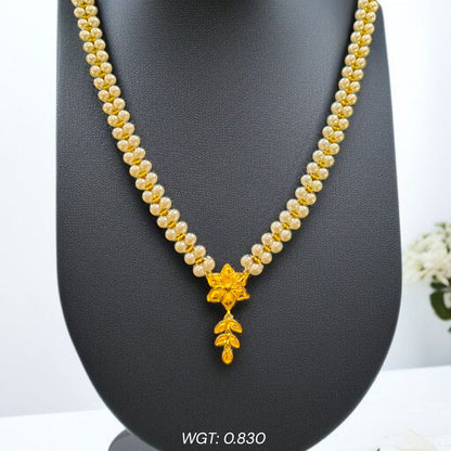 (GMP22) BIS CERTIFIED WGT: 0.830 GM APPROX HUID HALLMARK 916 22KT GOLD MOTI PENDANT 1 PIECE FOR YOUR BEAUTIFUL WIFE.