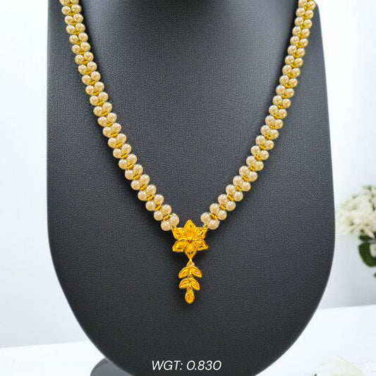 (GMP22) BIS CERTIFIED WGT: 0.830 GM APPROX HUID HALLMARK 916 22KT GOLD MOTI PENDANT 1 PIECE FOR YOUR BEAUTIFUL WIFE.