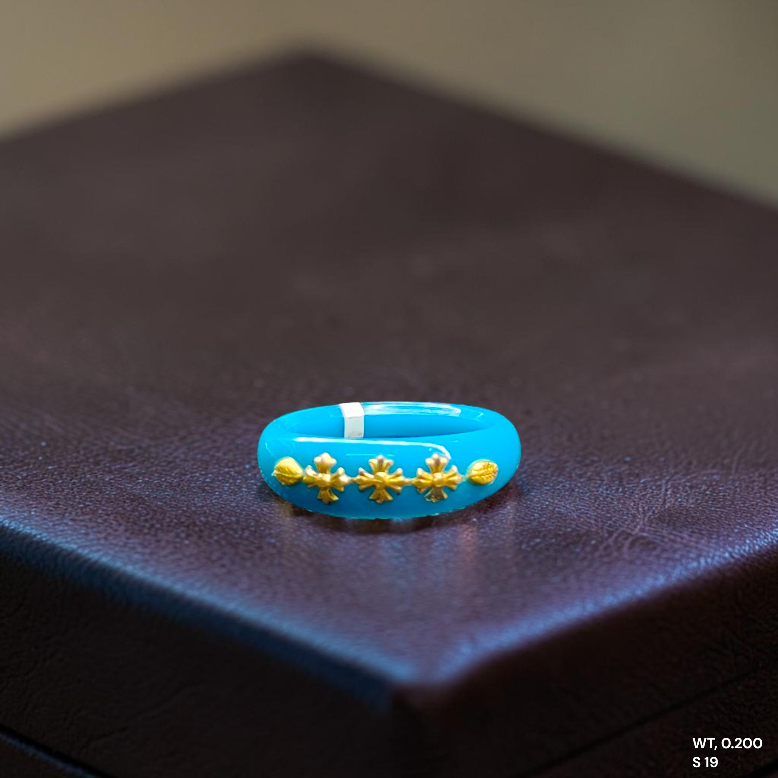 POLA RING-SIZE 19 (WGT: 0.200 GM APPROX) CERTIFIED BIS HALLMARK 916 22KT GOLD POLA RING 1 PIECE (BEST FOR DAILY WEAR OR GIFTING YOUR LOVE ONE).