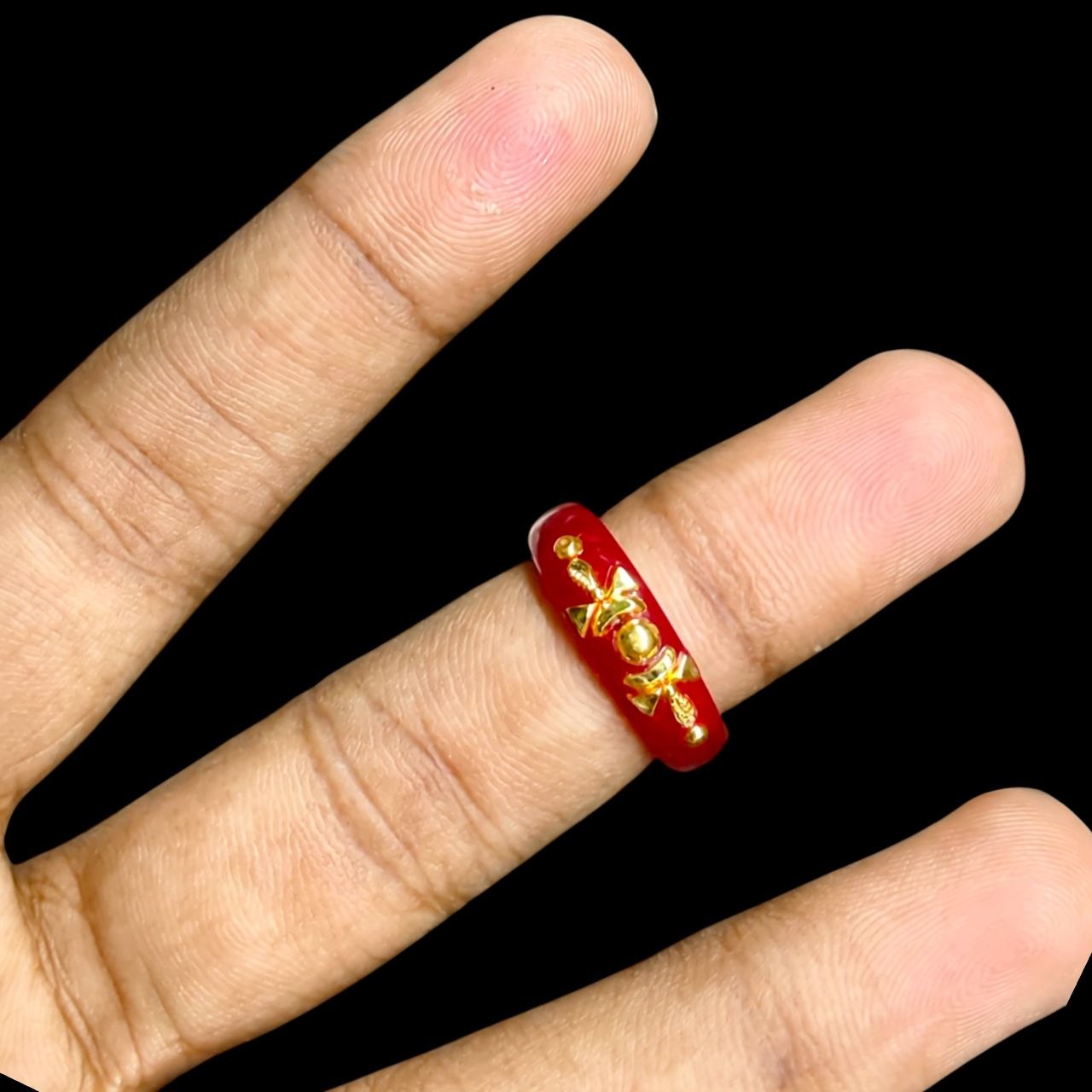 POLA RING-SIZE 11 (WGT: 0.150 GM APPROX) CERTIFIED BIS HALLMARK 916 22KT GOLD POLA RING 1 PIECE (BEST FOR DAILY WEAR OR GIFTING YOUR LOVE ONE).