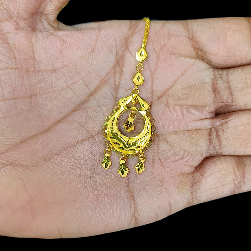 GOLD TICKLY- (K2MP82)-(WGT: 2.050 GM APPROX) BIS CERTIFIED HUID HALLMARK 916 22KT GOLD TICKLY (MANGTIKA) 1 PIECE FOR MARRIAGE.