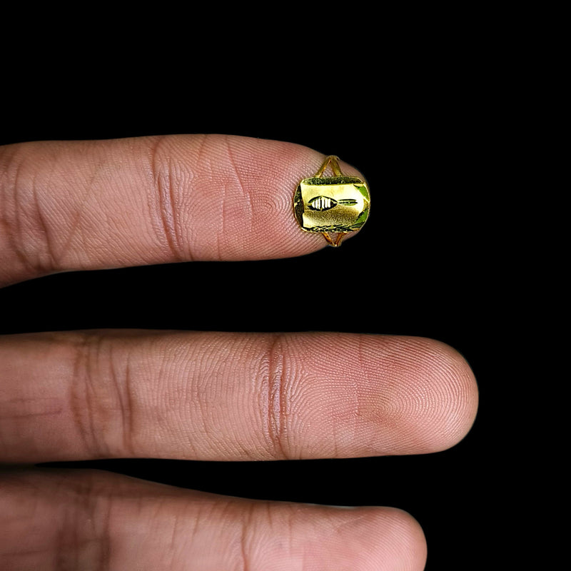 BABY JEWELLERY- TRJ (XLHT7N) (WGT: 0.260 GM APPROX) 375 9KT HUID HALLMARK GOLD BABY FINGER RING 1 PIECE FOR RICE CEREMONY & BIRTHDAY.