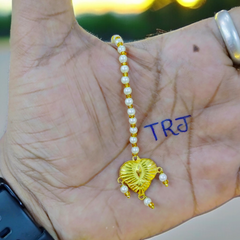 PAAN DESIGN (WGT: 0.270 GM APPROX) KDM GOLD (MANGTIKA) MOTI TICKLY 1 PIECE (50 TONCH) BEST FOR GIFT IN MARRIAGE.