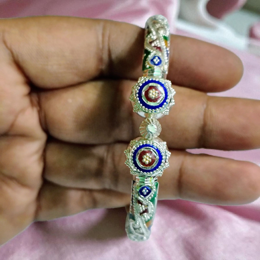 RAJLAXMI (SIZE 24) HALLMARK 925 SILVER BALA (MANIPUR DESIGN) APPROX WGT: 21.820 GM (1 PIECE) FOR REGULAR USE FOR WOMEN.