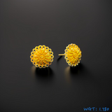 (GPT) RAJLAXMI WGT: 1.780 GM APPROX HUID HALLMARK 916 22KT GOLD EAR TOPS STUD 1 PAIR FOR REGULAR USE.