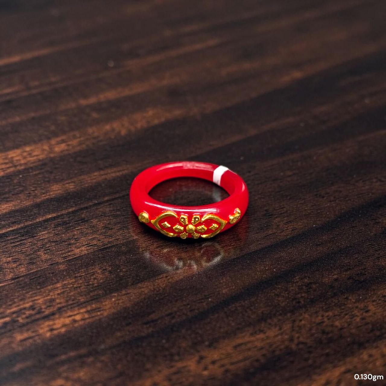 POLA RING-SIZE 15 (WGT: 0.130 GM APPROX) CERTIFIED BIS HALLMARK 916 22KT GOLD POLA RING 1 PIECE (BEST FOR DAILY WEAR OR GIFTING YOUR LOVE ONE).