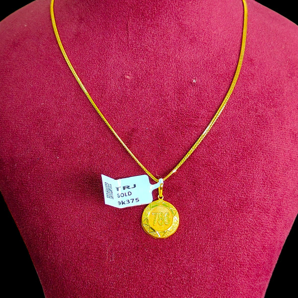 GOLD LOCKET - (WGT: 0.480 GM APPROX) BIS CERTIFIED HUID HALLMARK 9KT GOLD LOCKET 1 PIECE. (CHAIN NOT INCLUDED).