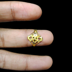 LADIES RING- (SIZE: 9) WGT: 0.670 GM APPROX BIS CERTIFIED HUID HALLMARK 9KT GOLD FINGER RING FOR WOMEN 1 PIECE. (XSAVJJ)